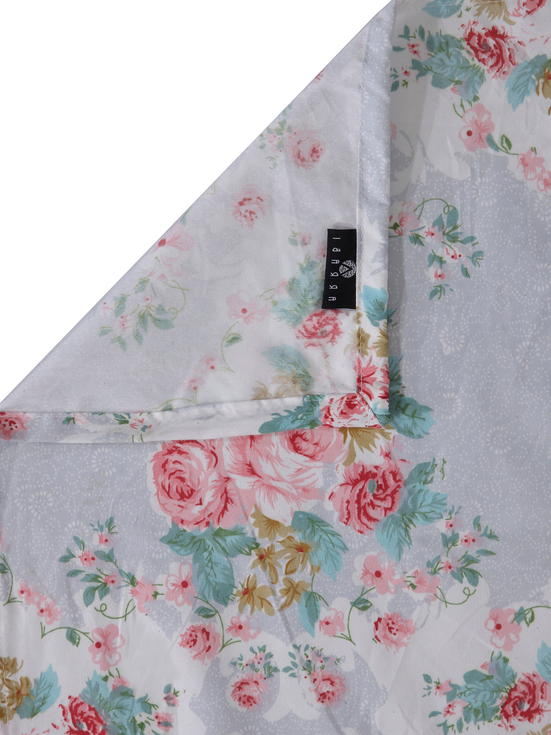 Arrabi Multi Floral TC Cotton Blend Double Size Bedsheet with 2 Pillow Cover