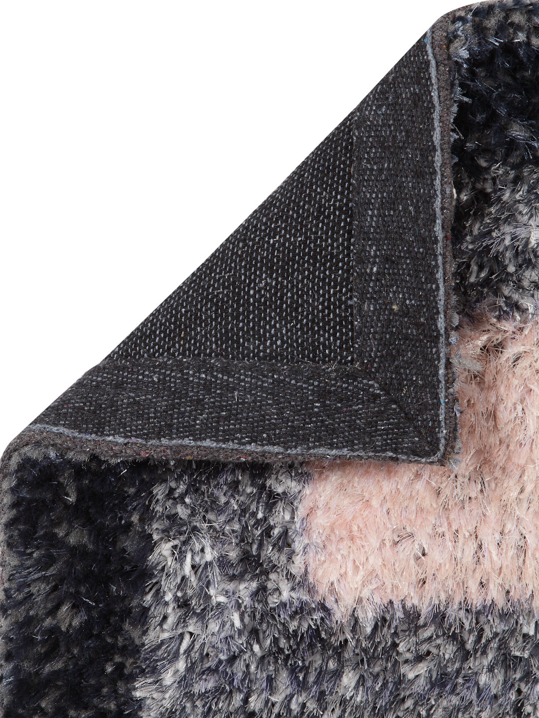 Arrabi Grey Geometric Synthetic Full Size Floor Mat (60 X 40 cm) (Pack of 2)