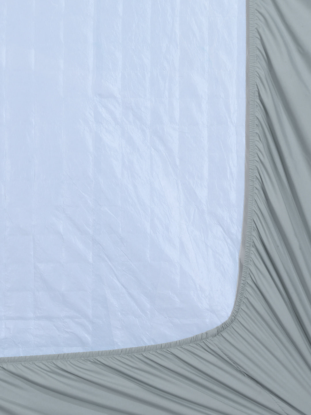 Arrabi Grey Solid TC Cotton Blend 210 GSM Double Bed Size Mattress Protector (250 X 230 cm)