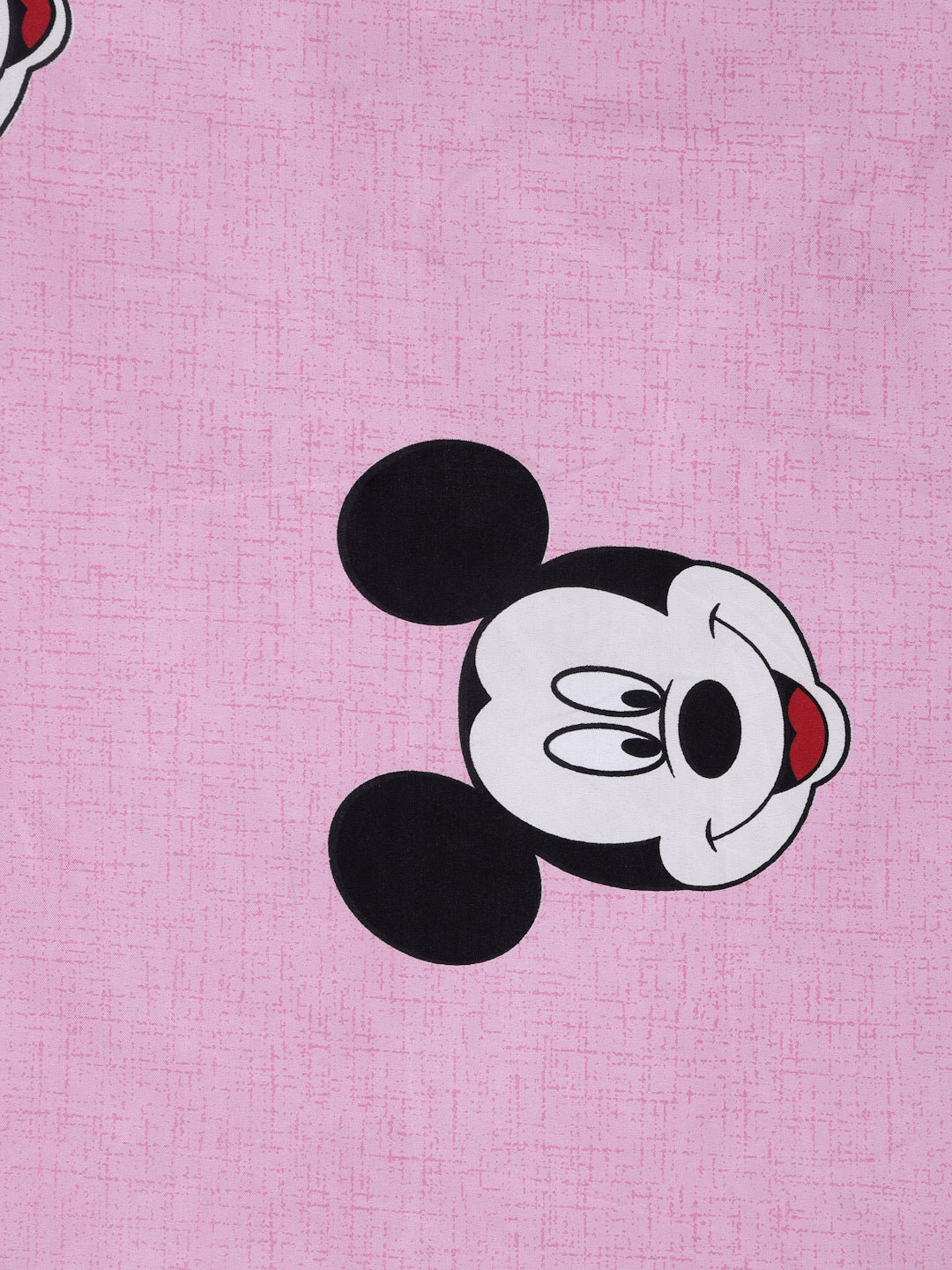 Arrabi Pink Cartoon TC Cotton Blend King Size Fitted Bedsheet with 2 Pillow Covers (250 X 220 Cm )