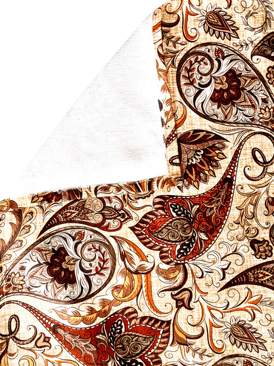 Arrabi Multi Set of 6 Indian Handwoven Chenille Diwan Set (225 x150 cm)