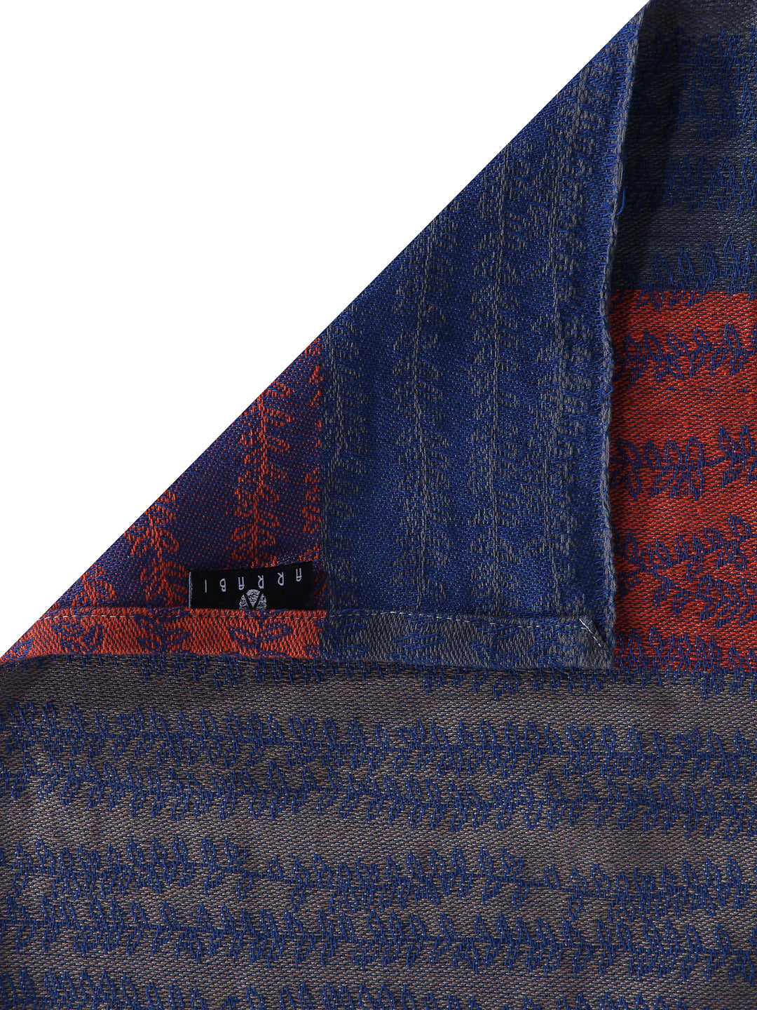 Arrabi Multi Stripes Handwoven Cotton Single Size Bedsheet with 1 Pillow Cover (230 X 150 cm)