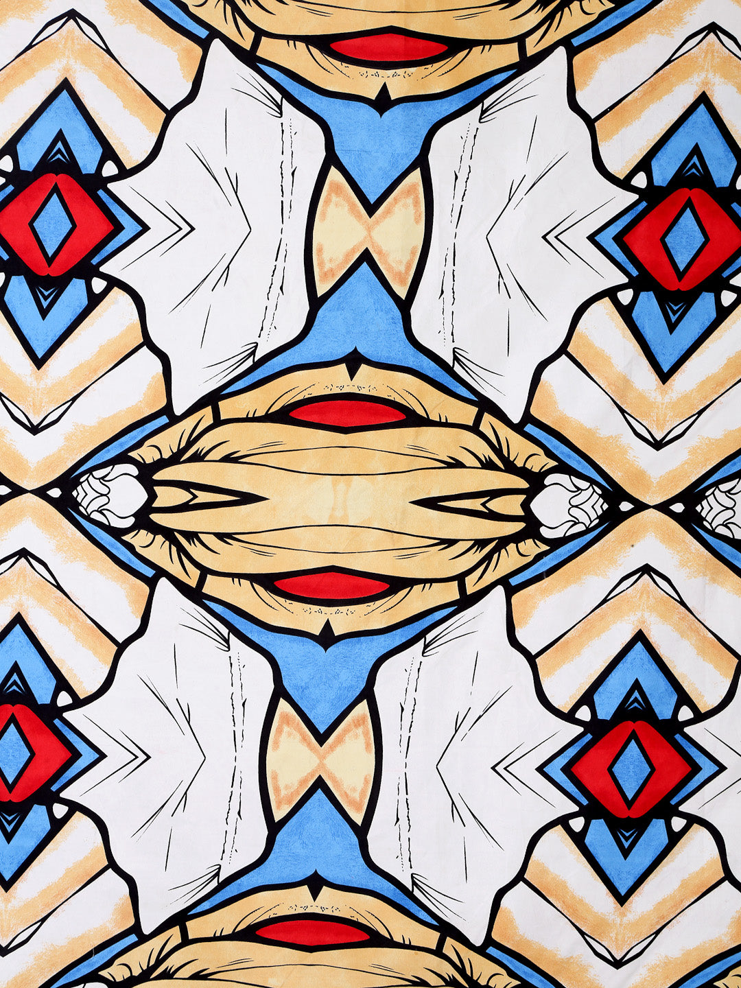 Arrabi Multi Set of 6 Graphic TC Polycotton Diwan Set (225 x150 cm)