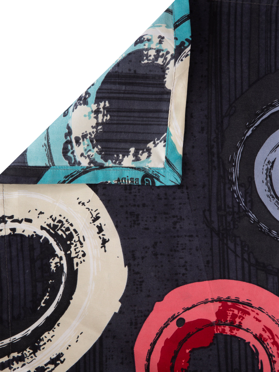 Arrabi Multi Geometric TC Cotton Blend King Bedsheet with 2 Pillow Cover (250 x 220 cm)