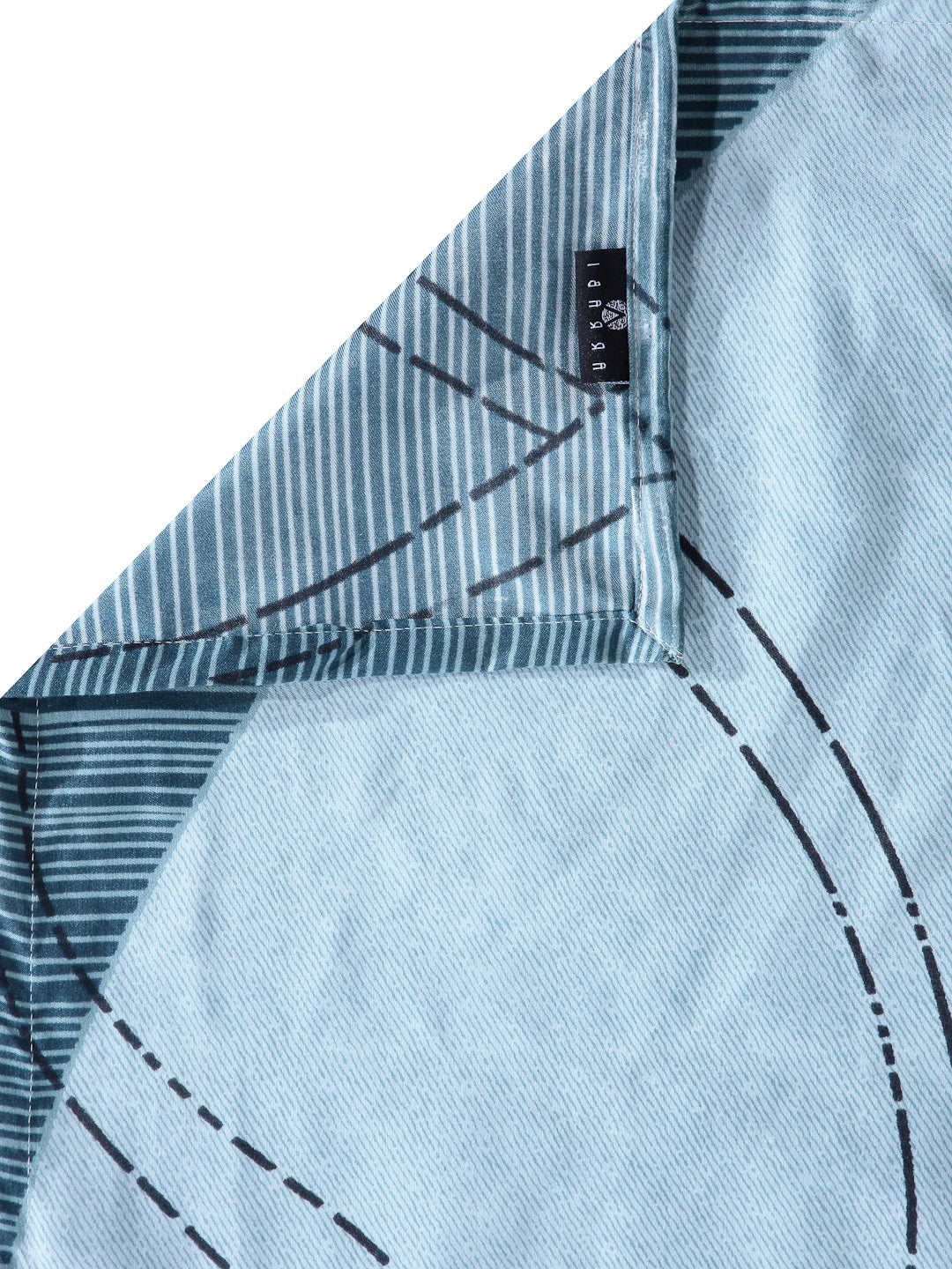 Arrabi Multi Graphic TC Cotton Blend Double King Size Bedsheet with 2 Pillow Covers (270 x 260 cm)