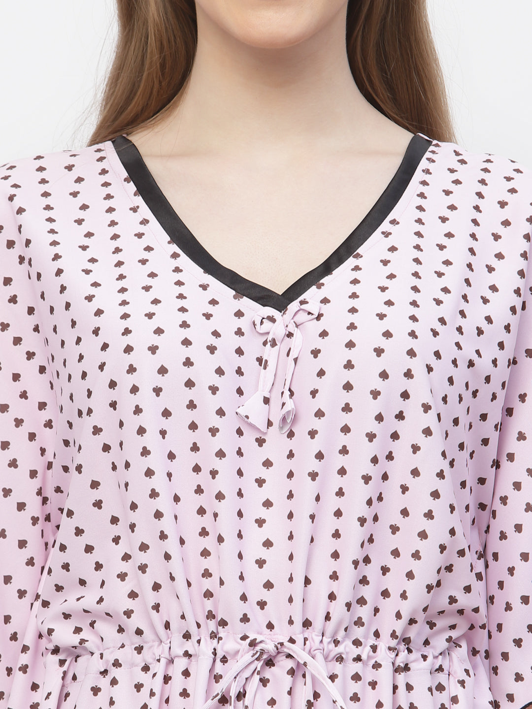 Arrabi Women Pink Indian Kaftan Dress