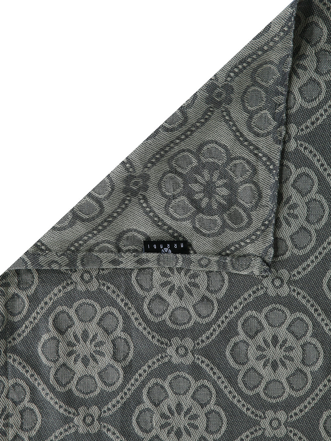 Arrabi Beige Floral Handwoven Cotton Single Size Bedsheet with 1 Pillow Cover (230 X 150 cm)