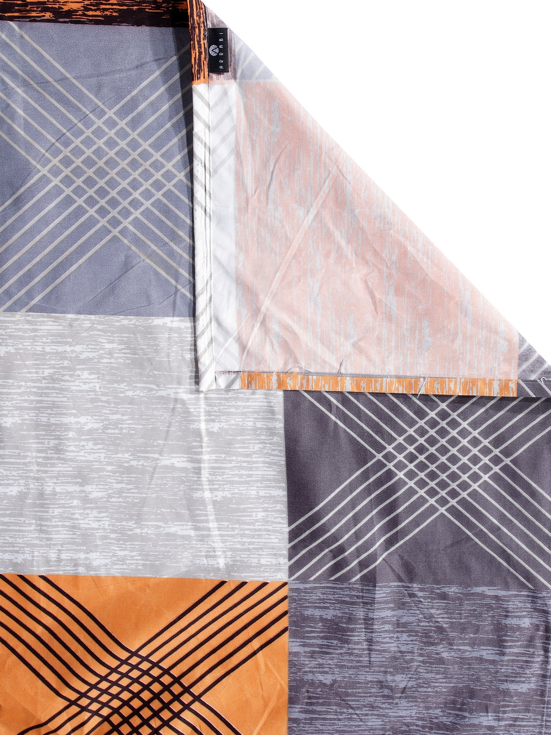 Arrabi Multi Geometric TC Cotton Blend Double Size Comforter Bedding Set with 2 Pillow Cover