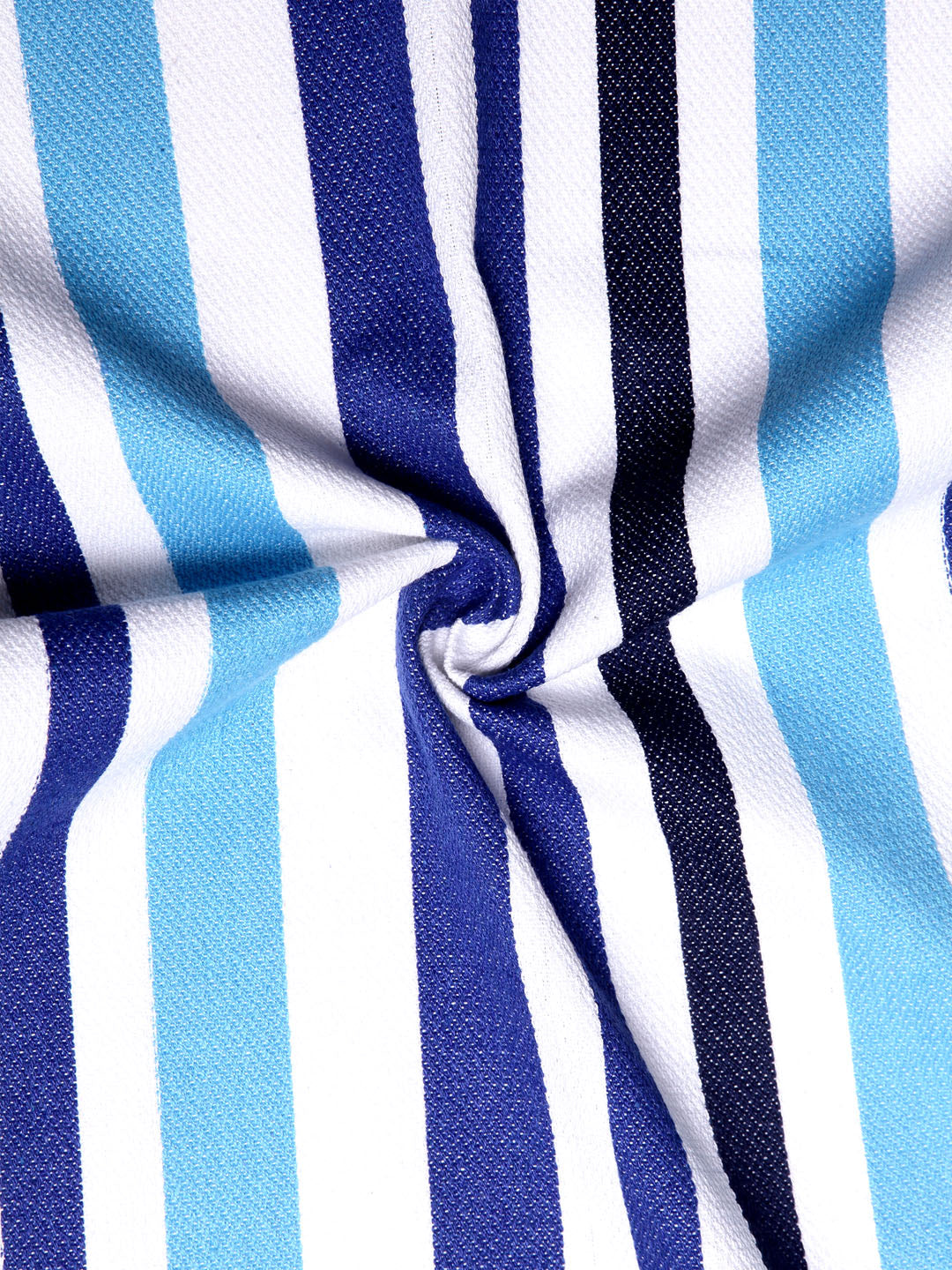 Arrabi Multi Stripes Handwoven Cotton Hand Towel (Set of 4) (85 X 35 cm)