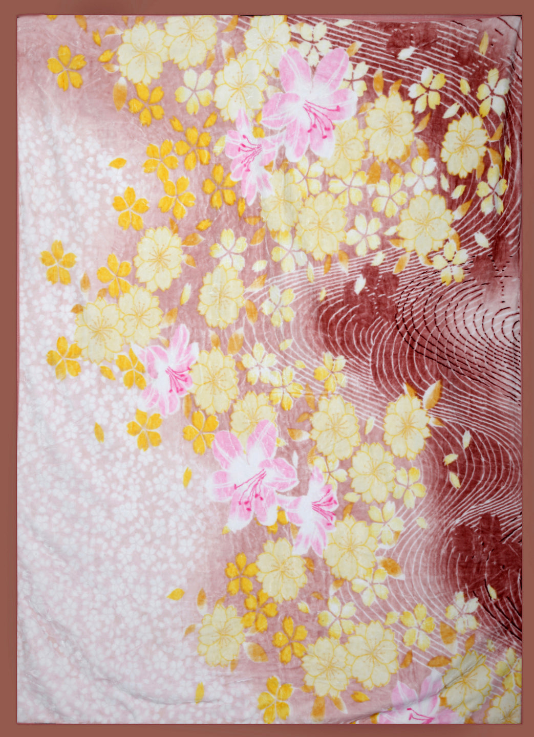 Arrabi Multi Floral Polyester 950 GSM Full Size Single Bed Blanket (210 X 150 cm)