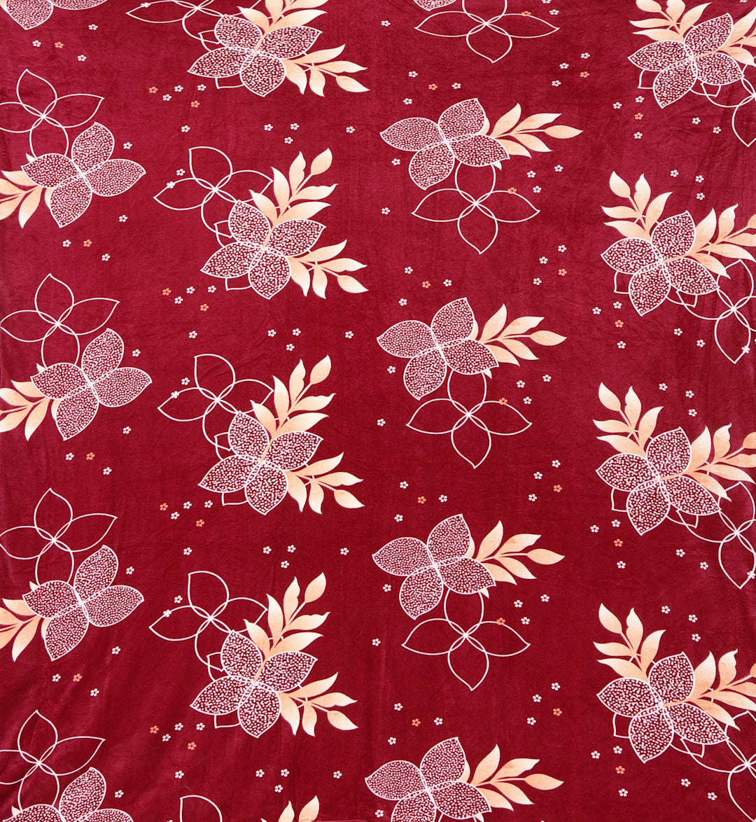 ARRABI® King Size Winter Woolen Bedsheet with 2 Pillow Covers (235 X 215 cm)