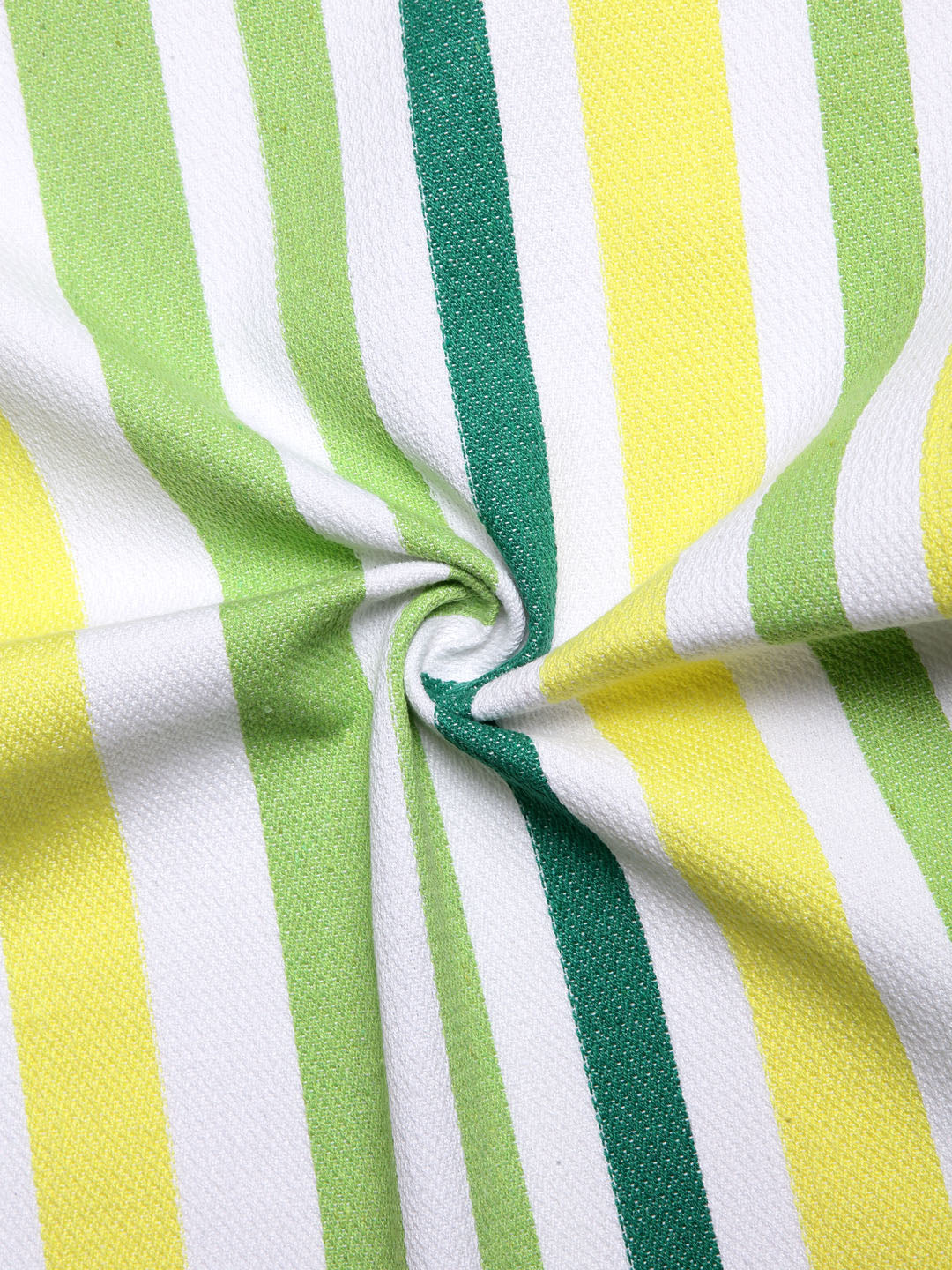 Arrabi Multi Stripes Handwoven Cotton Hand Towel (Set of 4) (85 X 35 cm)