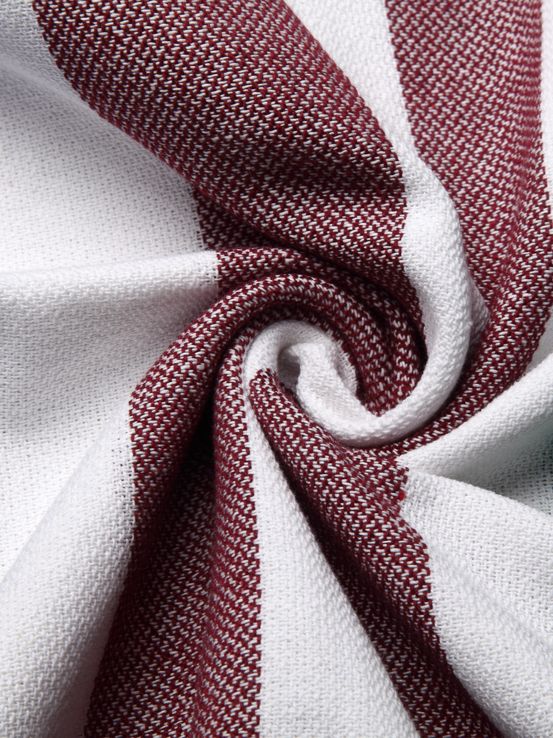 Arrabi Multi Striped Handwoven Cotton Bath Towel (Set of 2) (150 X 75 Cm)