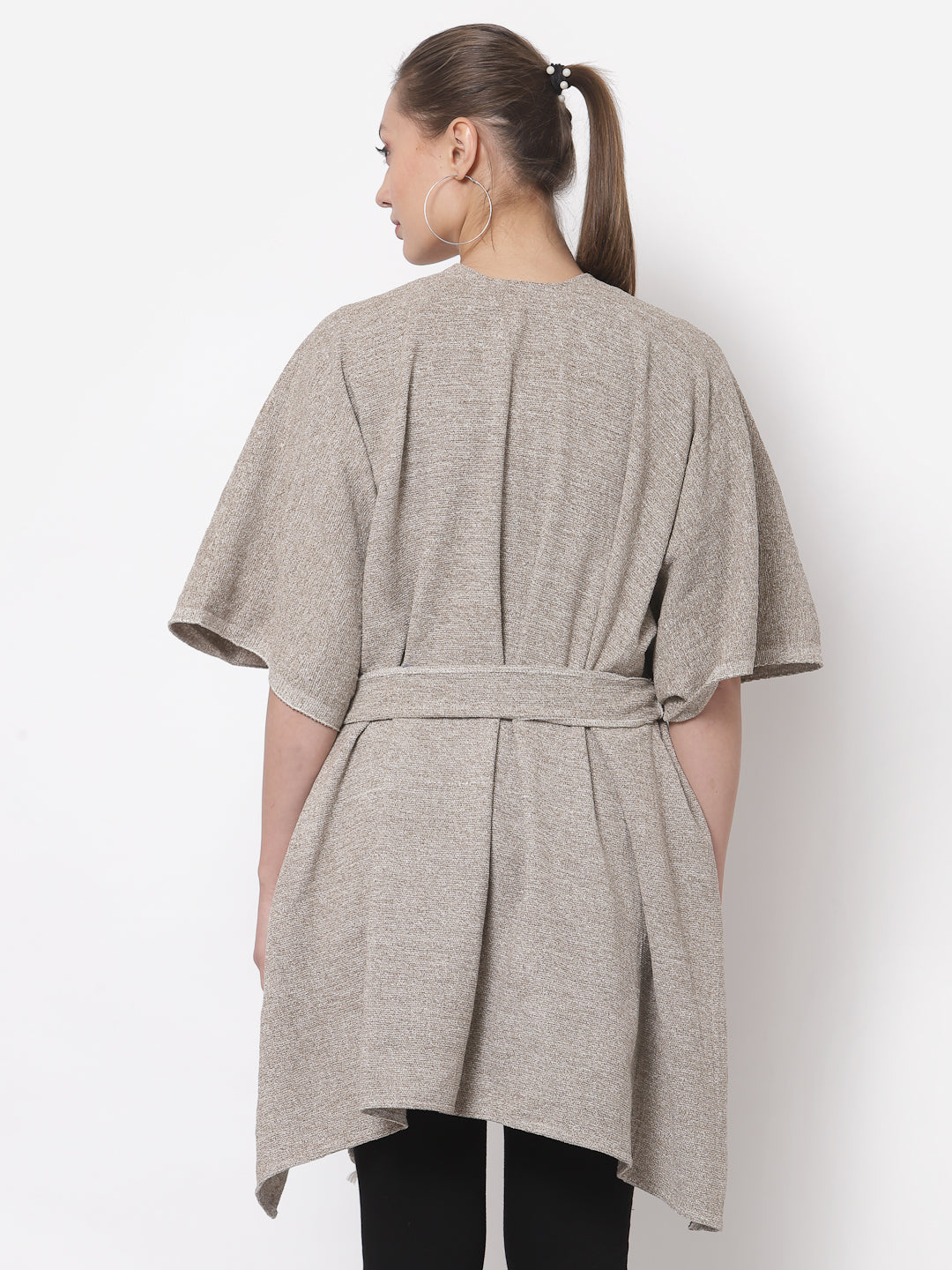 Arrabi Multi Solid Cotton Chenille Full Size 2 Shrug with Belt (Pack of 2) (160 x 100 cm)