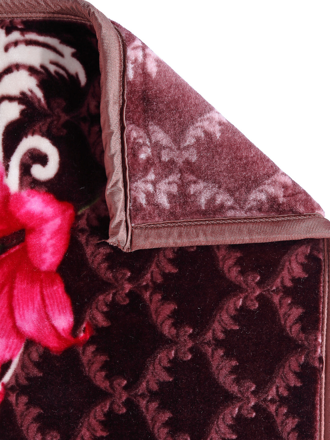 Arrabi Multi Floral Polyester 950 GSM Full Size Single Bed Blanket (215 X 150 cm)