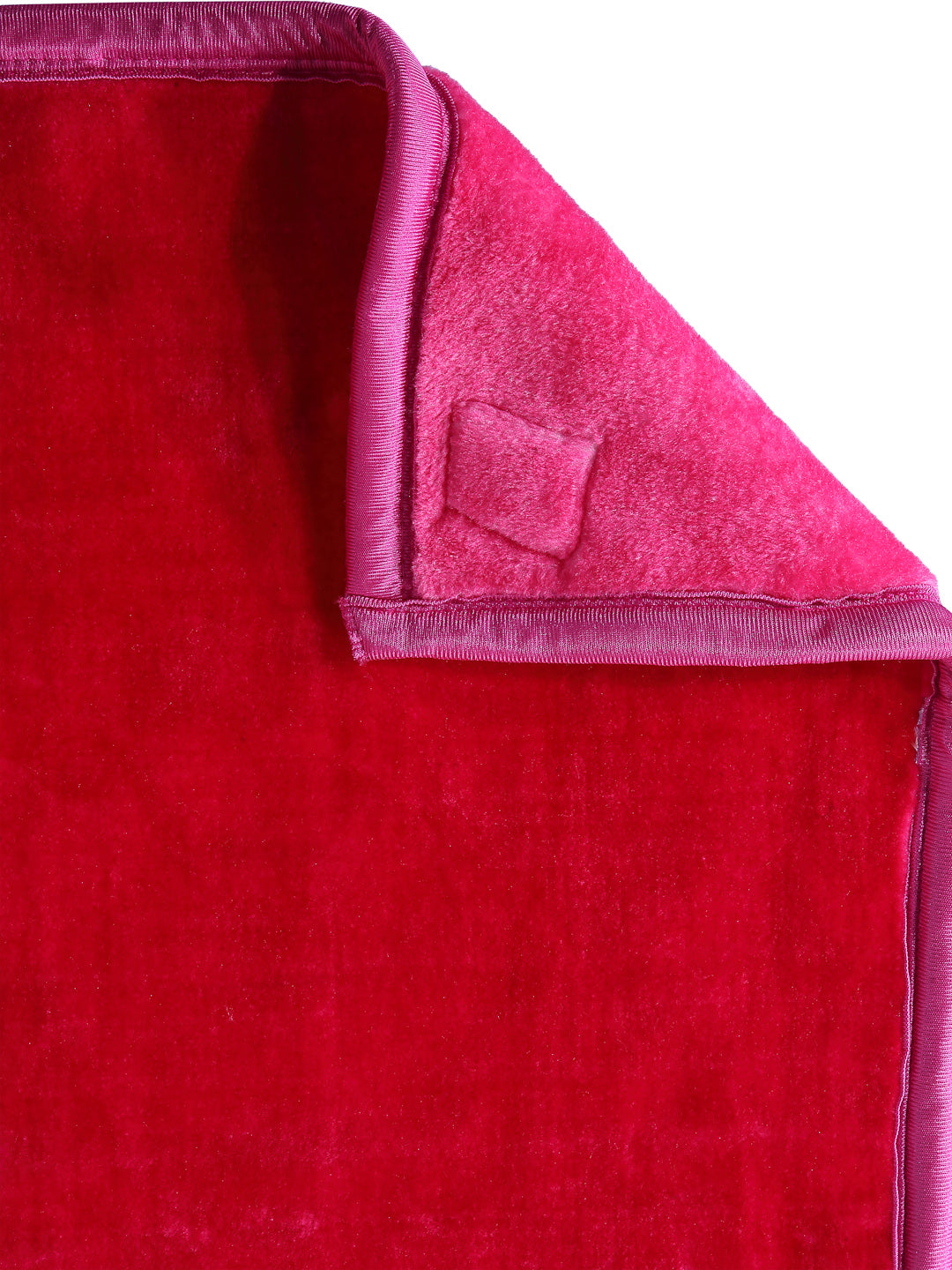 Arrabi Pink Alphabetical Print Polyester 950 GSM King Size Double Bed Blanket (225 x 210 cm )
