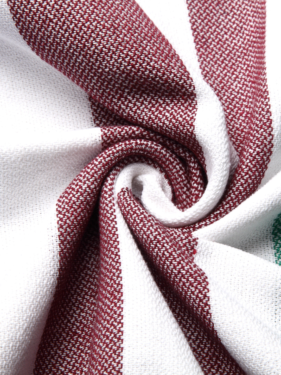 Arrabi Multi Striped Handwoven Cotton Bath Towel (Set of 4) (150 X 75 Cm)