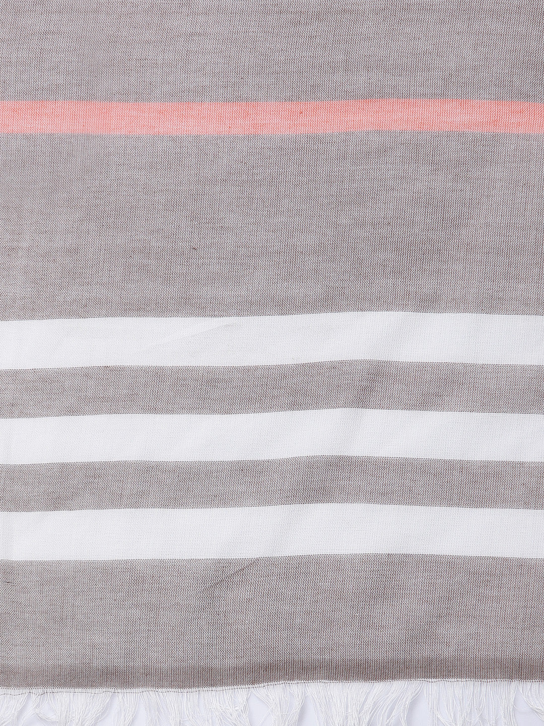 Arrabi Multi Solid Handwoven Cotton Full Size 2 Stoles (Pack of 2) (185 x 85 cm)