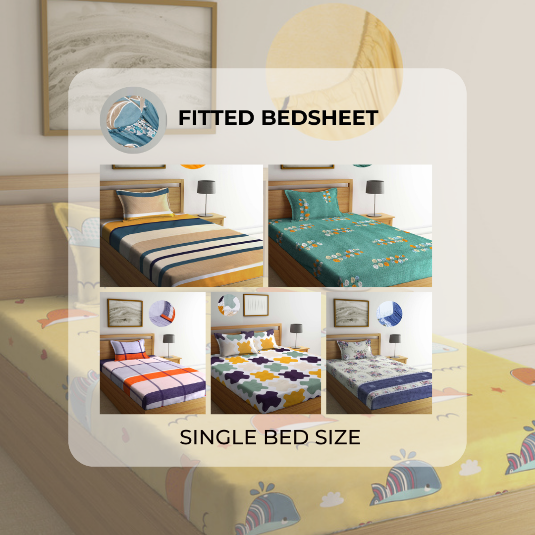 Single Size Fitted Bedsheet