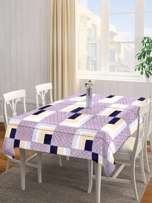 Arrabi Multi Geometric Cotton Blend 8 SEATER Table Cover (215 X 150 cm)