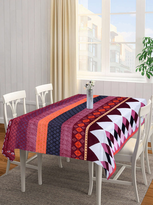 Arrabi Multi Geometric Cotton Blend 8 SEATER Table Cover (225 X 150 cm)