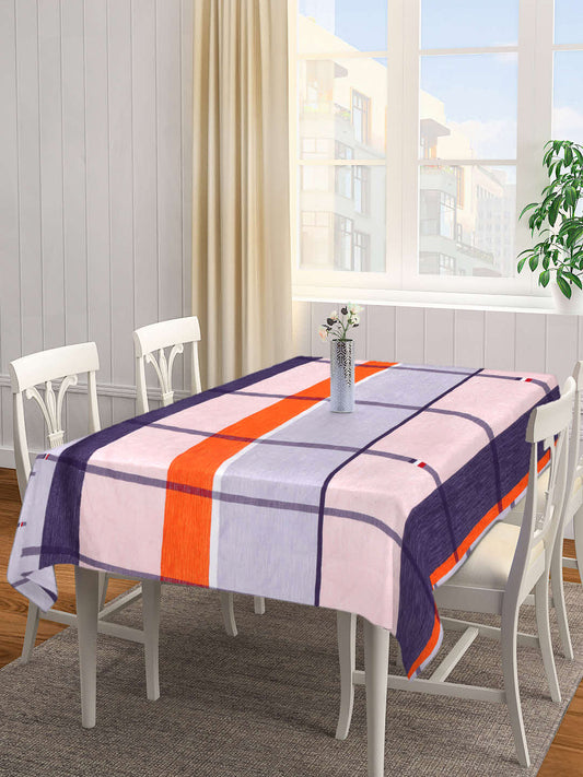 Arrabi Multi Checks Cotton Blend 8 SEATER Table Cover (225 X 150 cm)