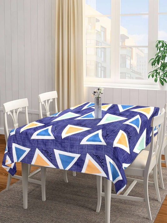 Arrabi Multi Geometric Cotton Blend 6 SEATER Table Cover (180 X 130 cm)