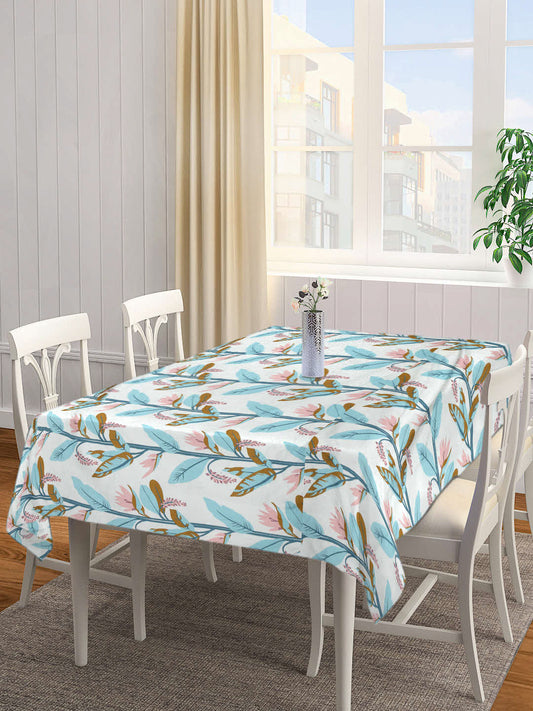 Arrabi Multi Leaf Cotton Blend 8 SEATER Table Cover (225 X 150 cm)