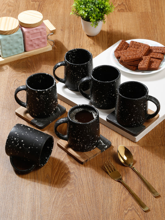 Speckle Set of 6 Ceramic Matte Mugs