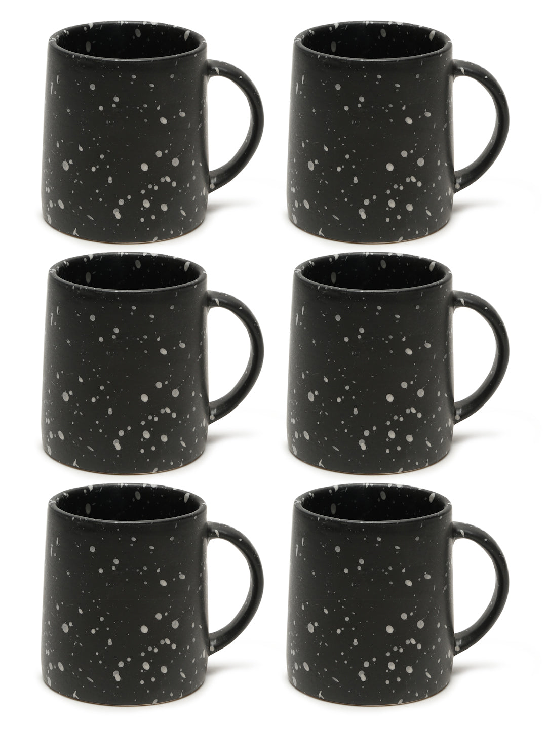 Speckle Set of 6 Ceramic Matte Mugs