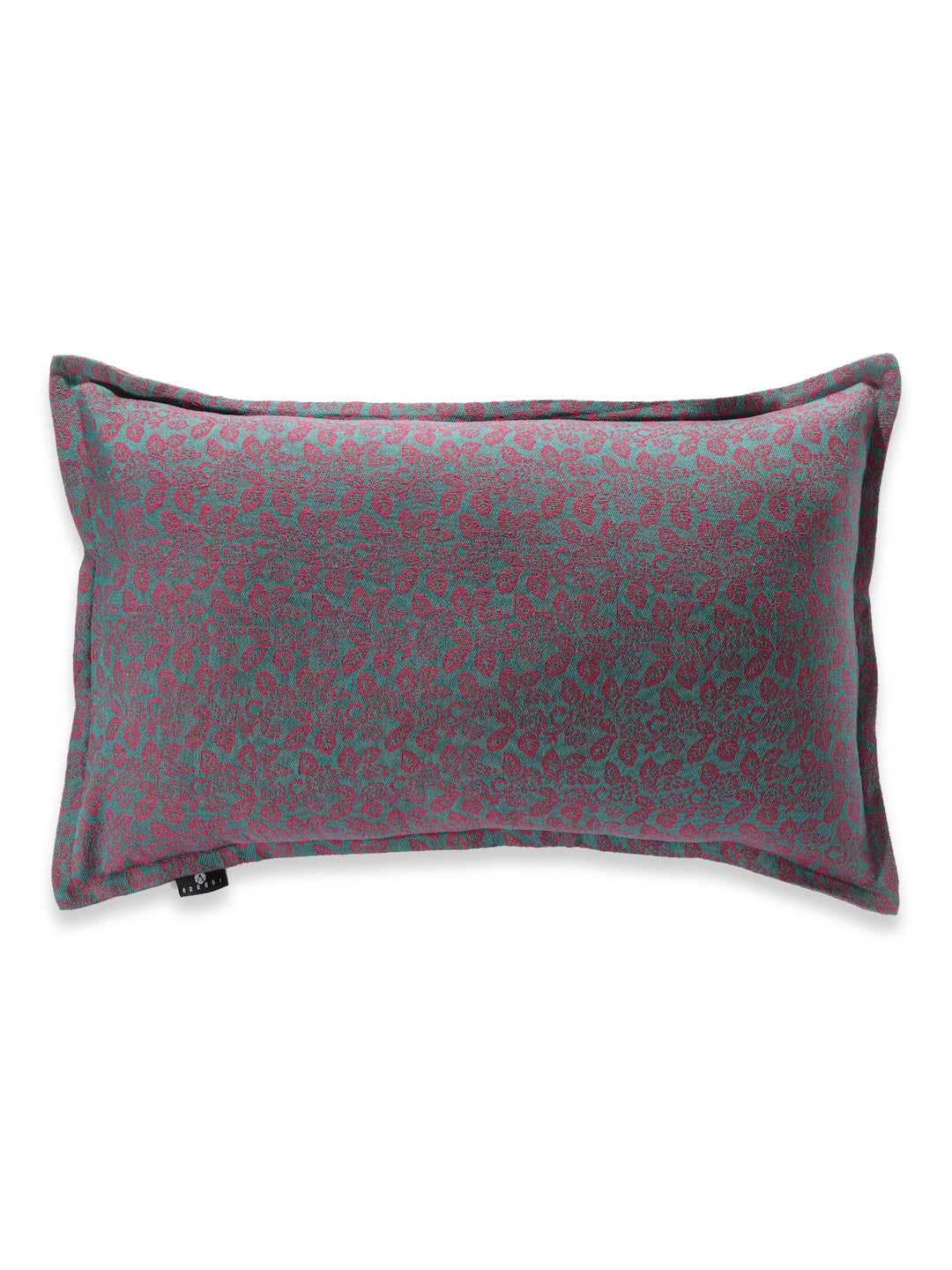 Arrabi Purple Leaf Handwoven Cotton Set of 2 Pillow Covers (70 x 45 cm)