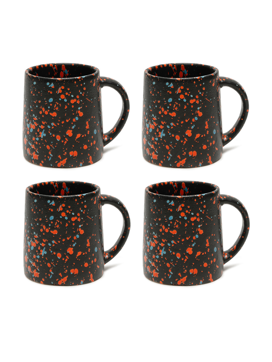 Speckle Set of 4 Ceramic Glazed Mugs