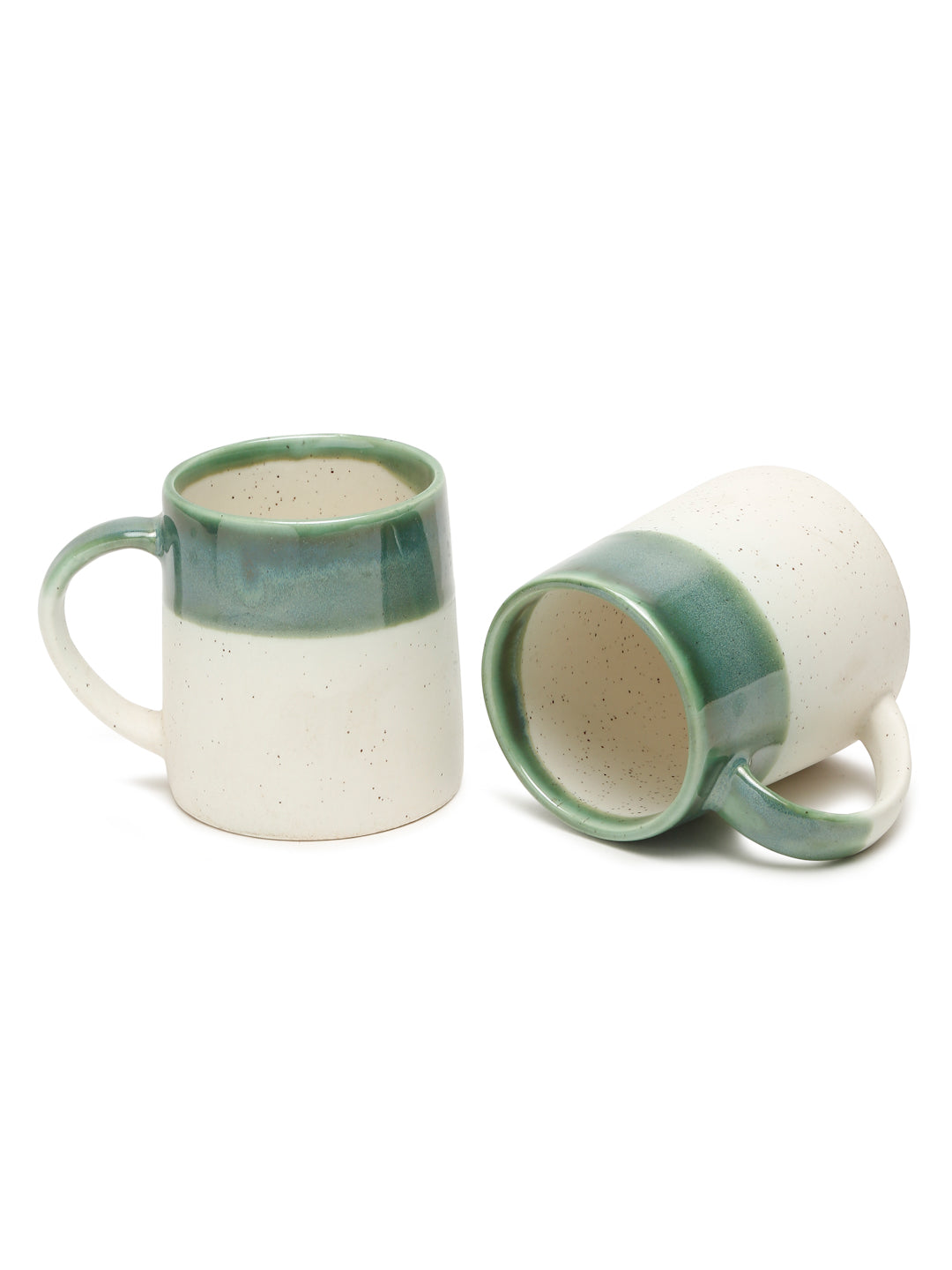 Printed Set of 6 Ceramic Glossy Lava Mugs