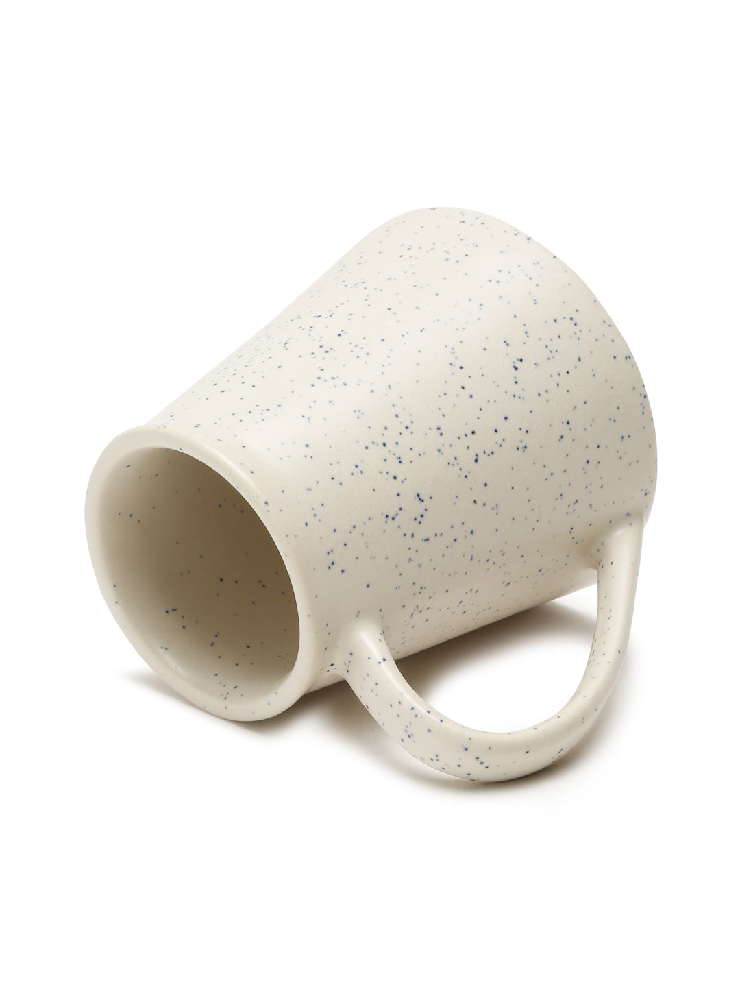 Textured Set of 2 Ceramic Glazed Cone Mugs