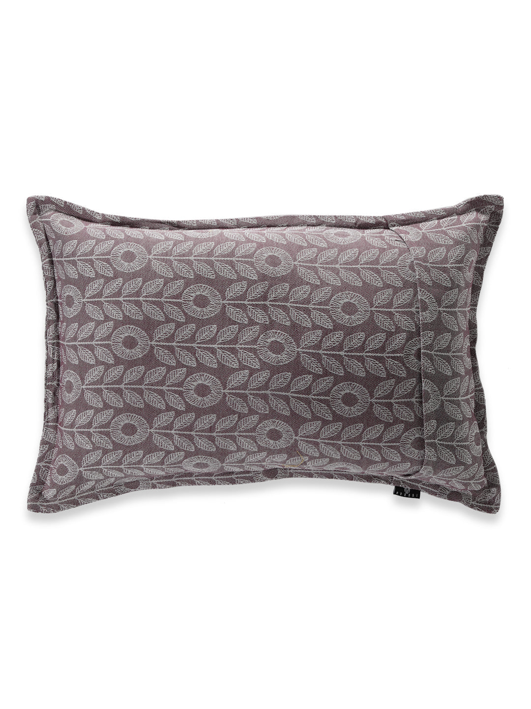 Arrabi Purple Floral Handwoven Cotton Set of 2 Pillow Covers (70 x 45 cm)