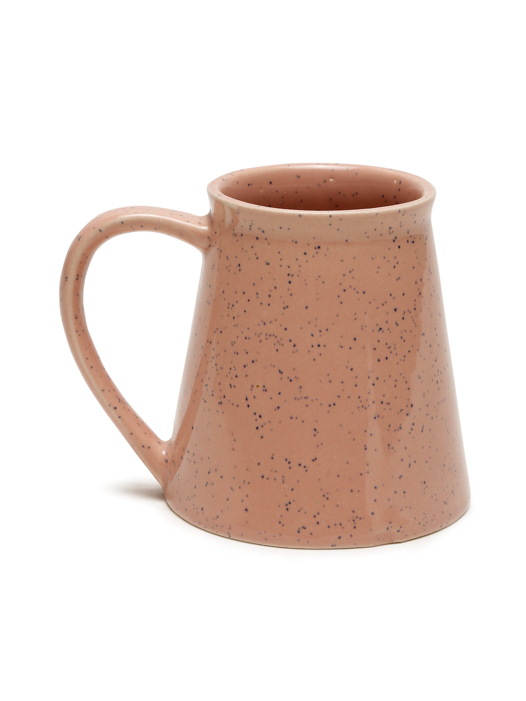 Textured Set of 4 Ceramic Glazed Cone Mugs