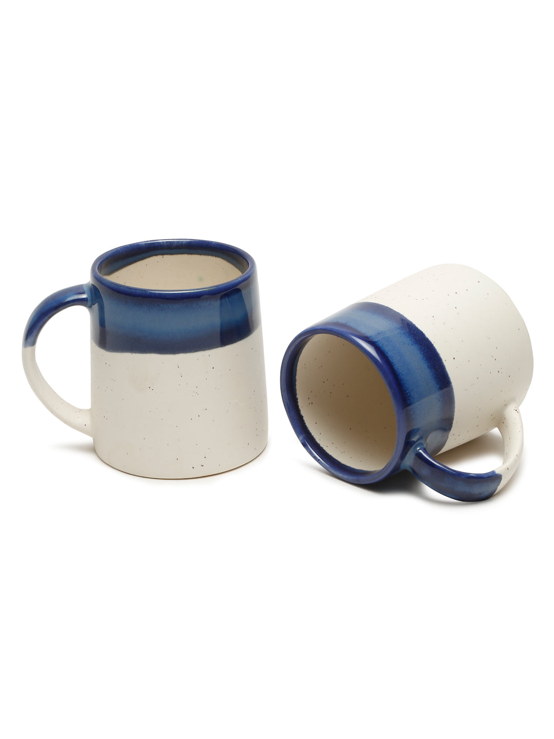 Printed Set of 6 Ceramic Glossy Lava Mugs