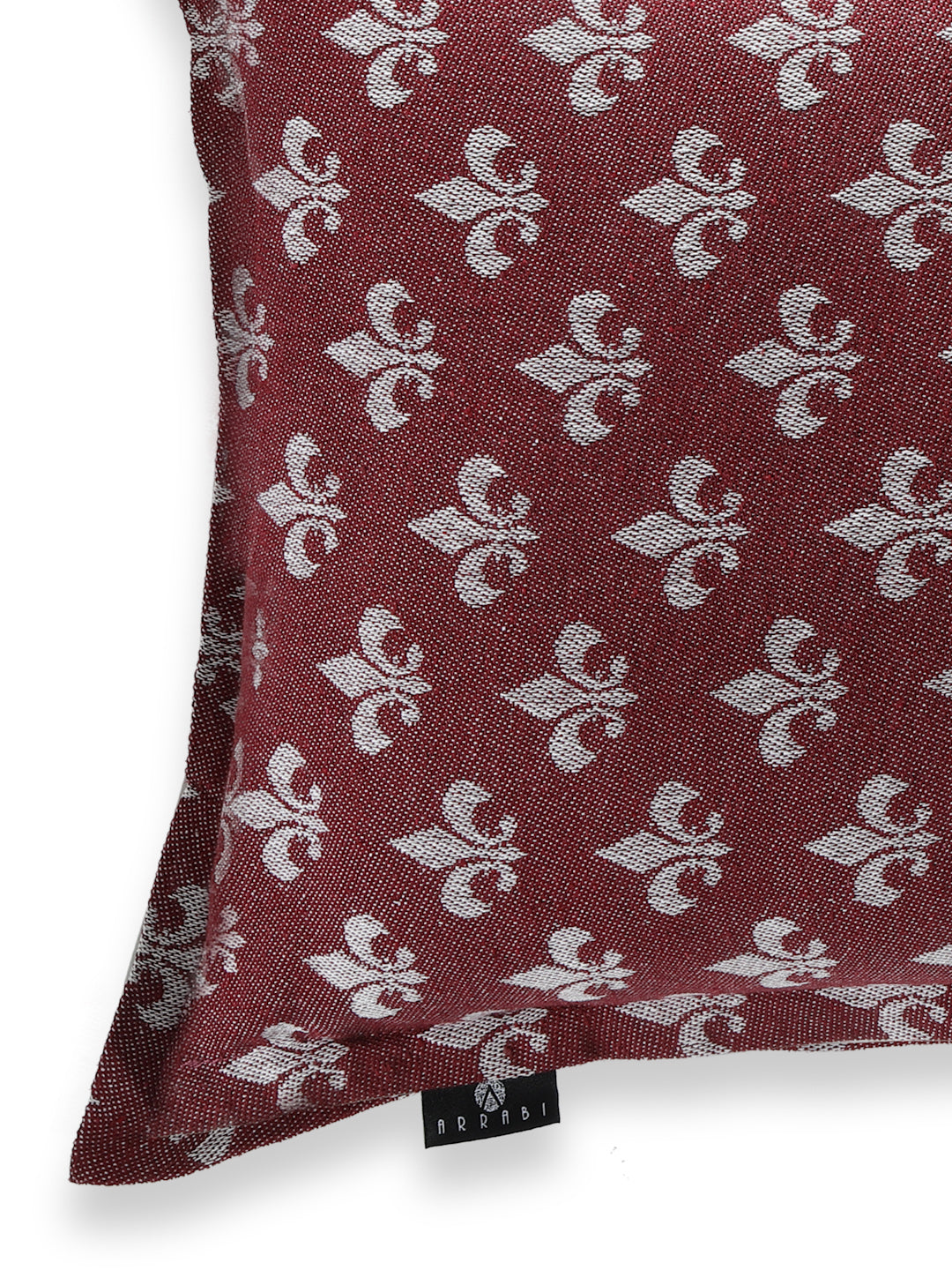 Arrabi Red Floral Handwoven Cotton Set of 2 Pillow Covers (70 x 45 cm)