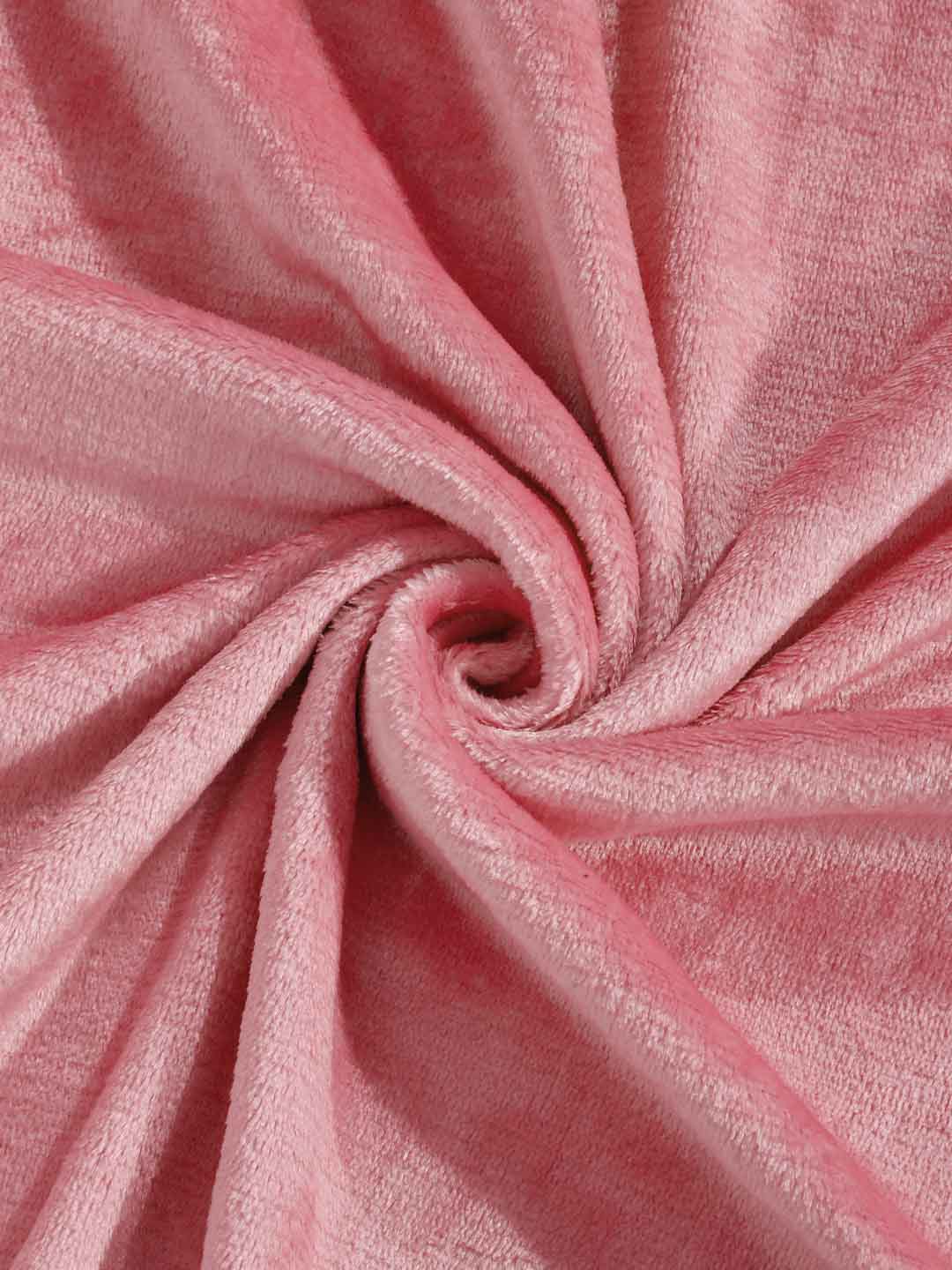 Arrabi Rust Solid Single Size Warm Woolen Fitted Bedsheet 