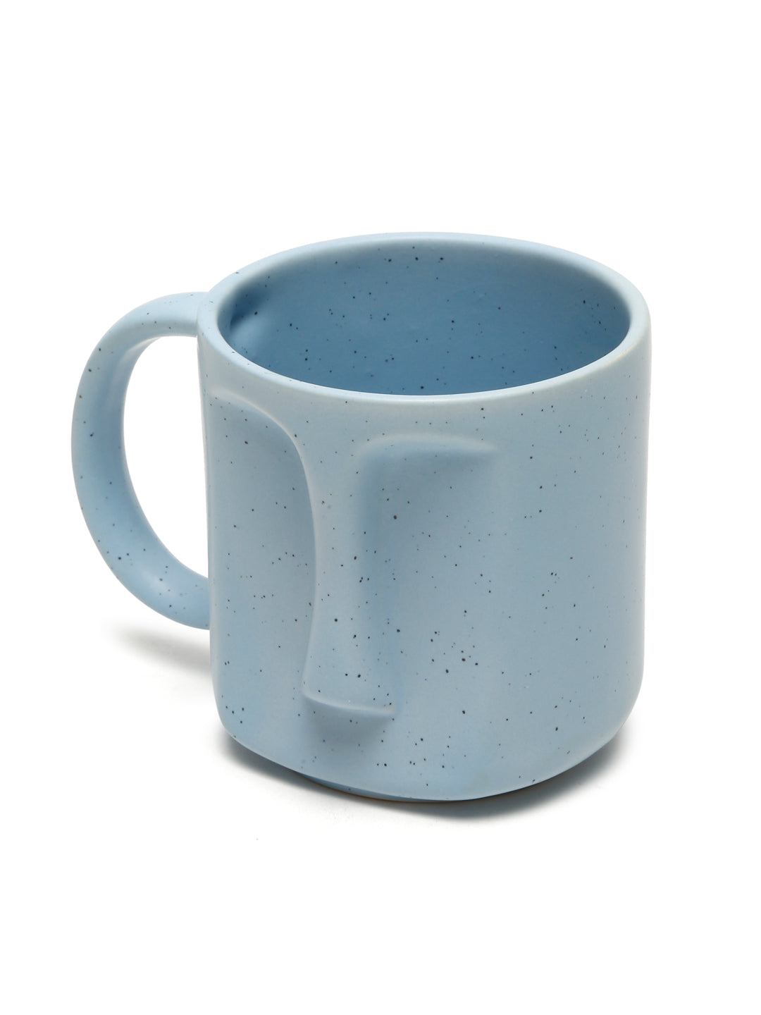 Solid Stoneware Matte Face Mugs