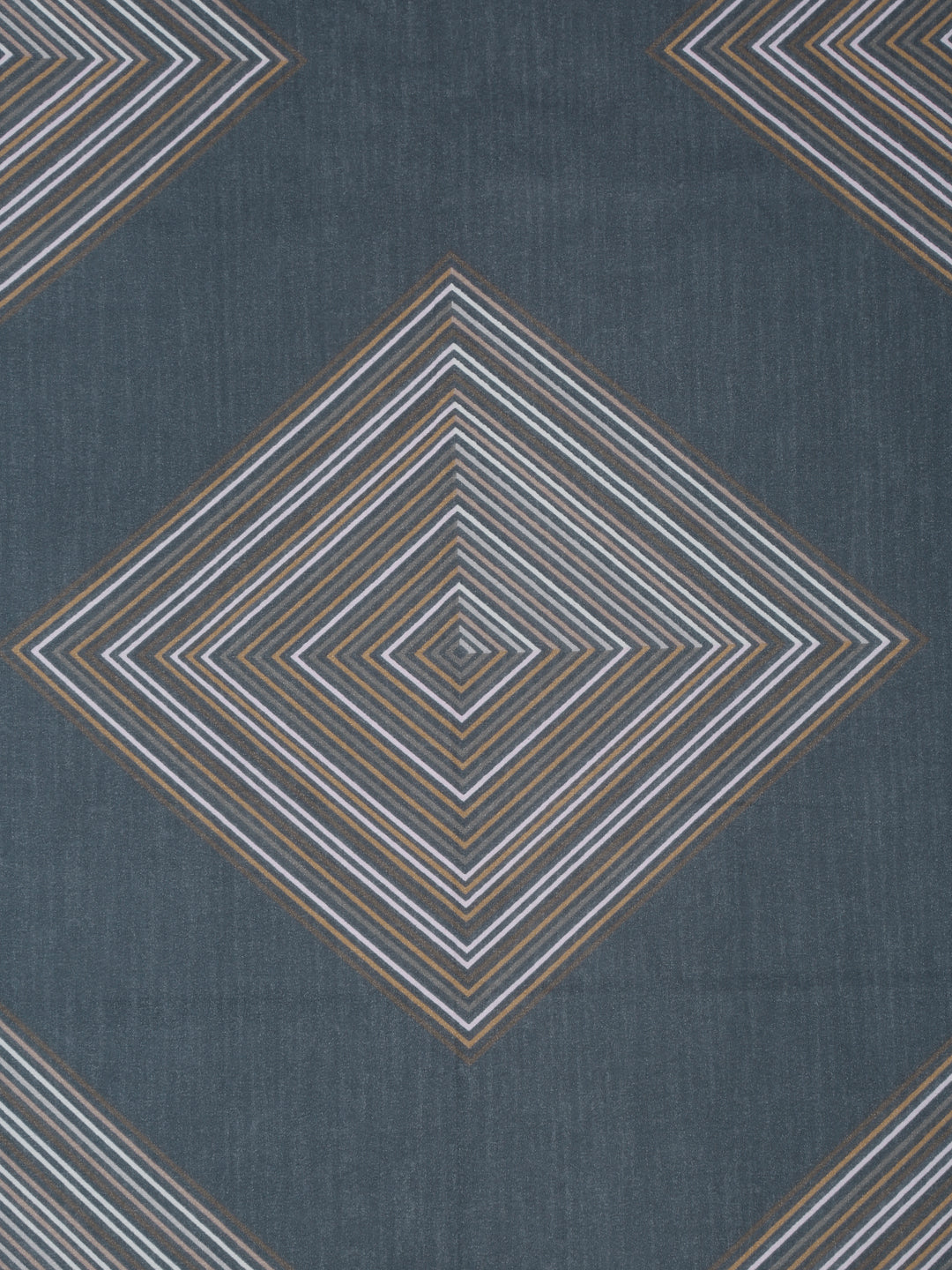 Arrabi Grey Geometric TC Cotton Blend King Size Bedsheet with 2 Pillow Covers (250 x 215 cm)