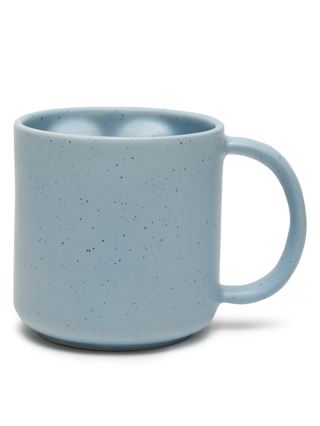 Solid Set of 2 Stoneware Matte Face Mugs