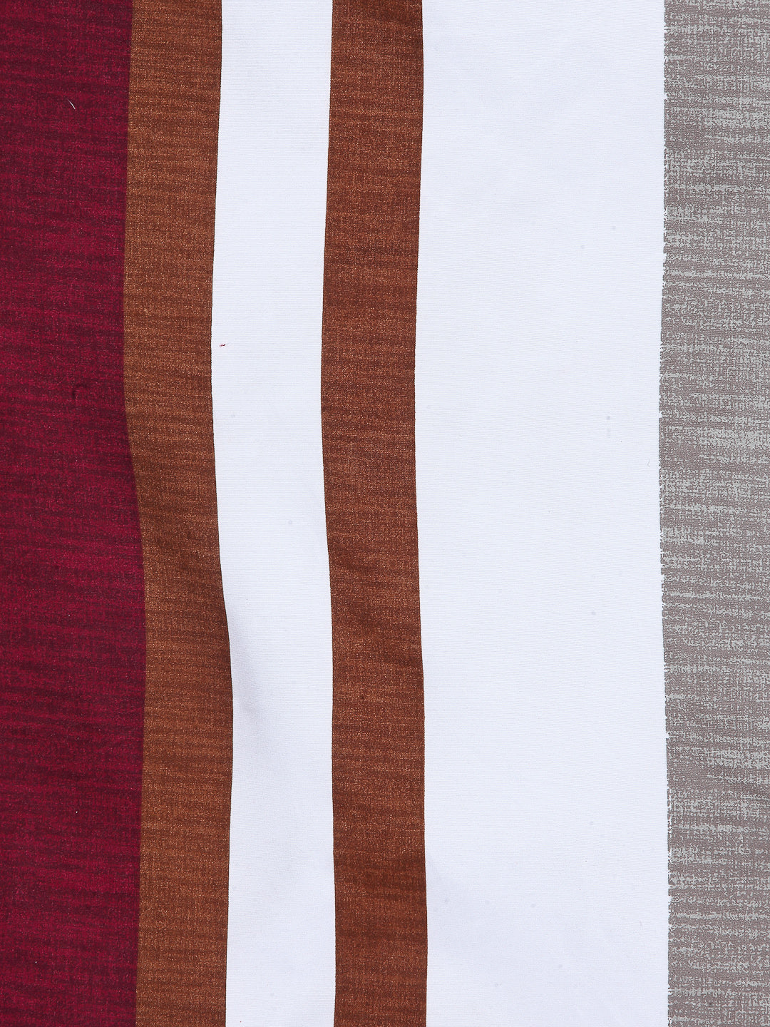 Arrabi Multi Stripes TC Cotton Blend Single Size Bedsheet with 1 Pillow Cover (220 x 150 cm)