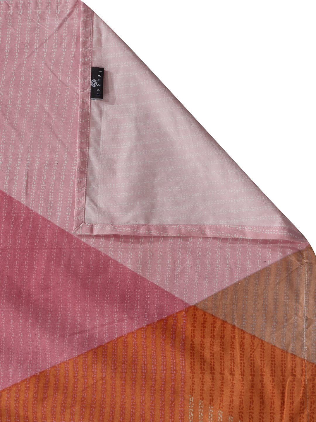 Arrabi Multi Graphic TC Cotton Blend Single Size Bedsheet with 1 Pillow Cover (215 x 150 cm)