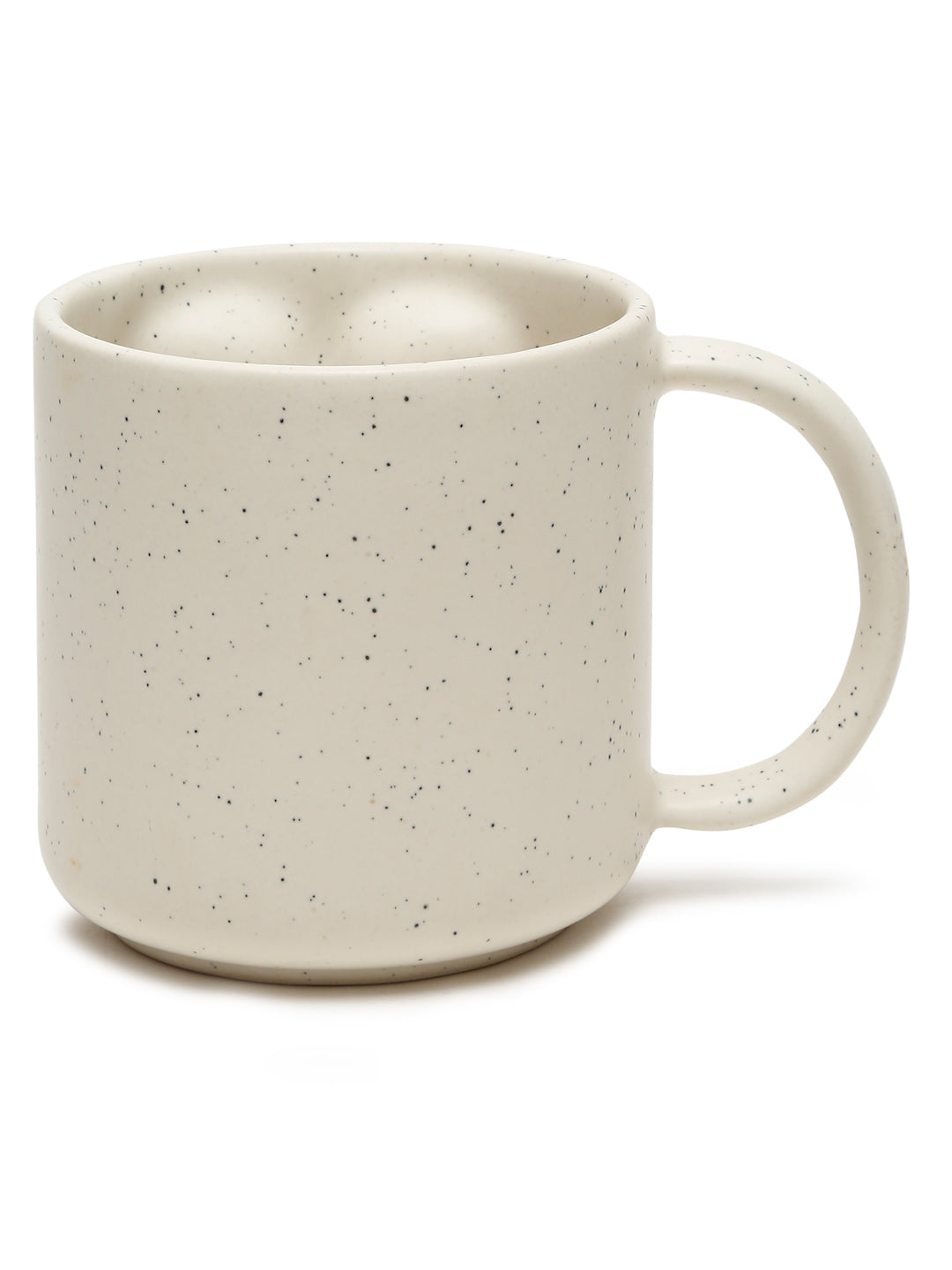 Solid Set of 2 Stoneware Matte Face Mugs