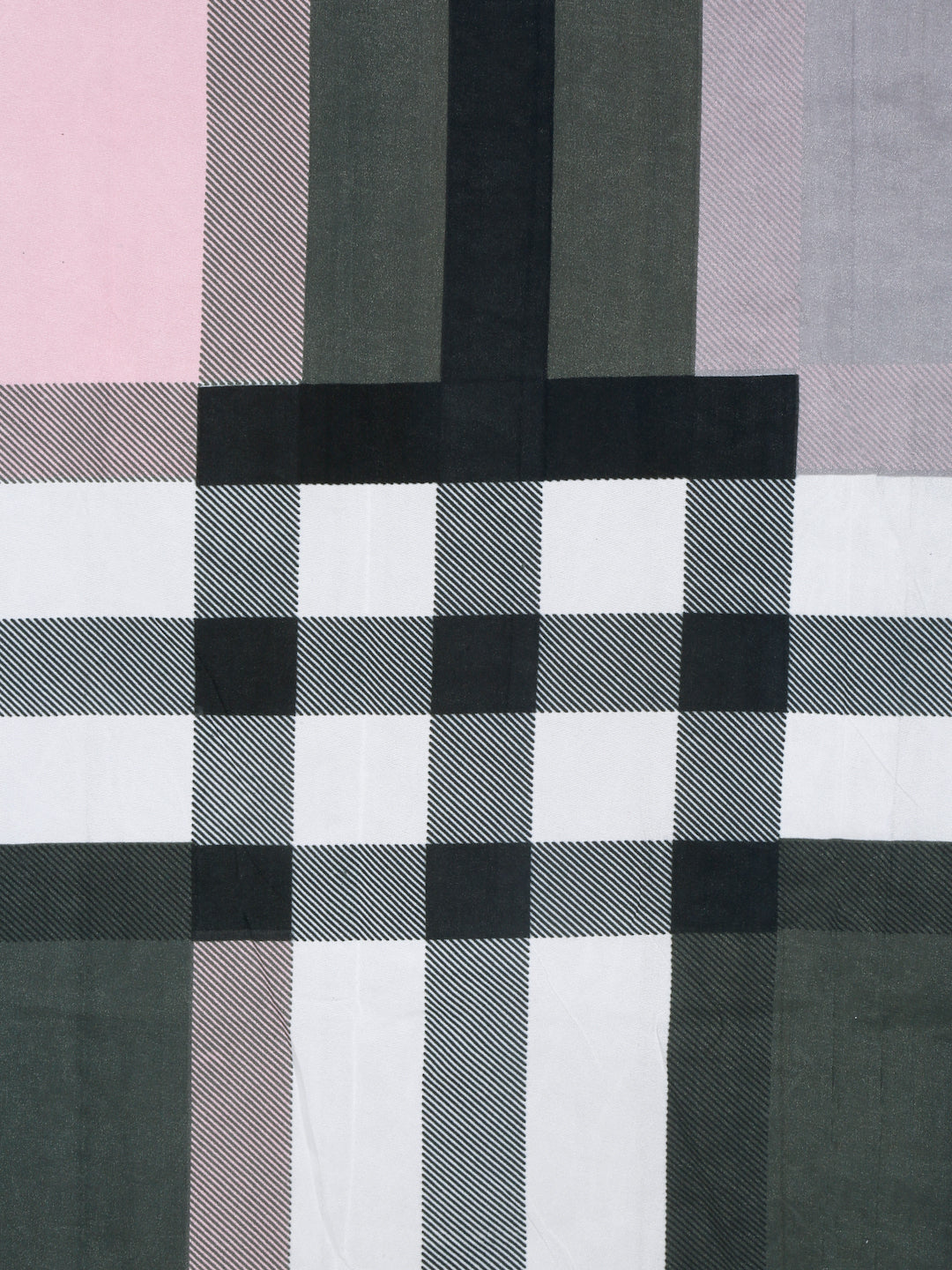 Arrabi Multi Geometric TC Cotton Blend King Size Bedsheet with 2 Pillow Covers (250 x 215 cm)