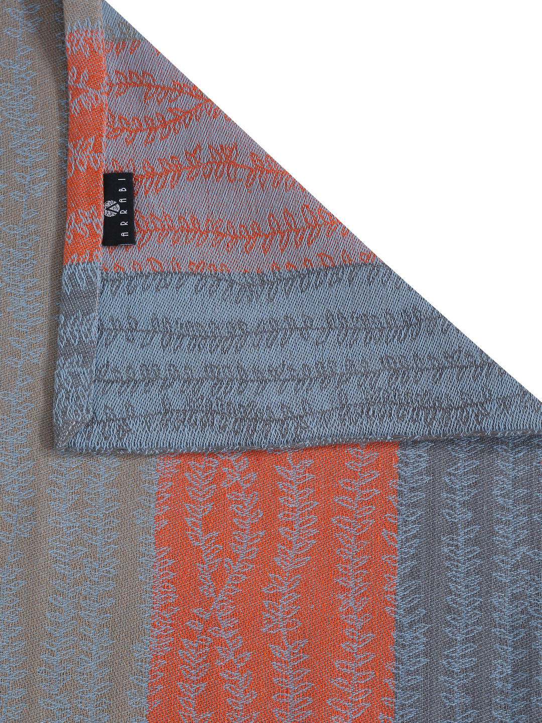 Arrabi Multi Stripes Handwoven Cotton King Size Bedsheet with 2 Pillow Covers (260 x 230 cm)
