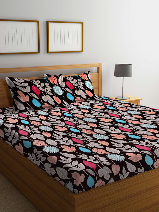 ARRABI® King Size Winter Woolen Bedsheet with 2 Pillow Covers (235 X 215 cm)