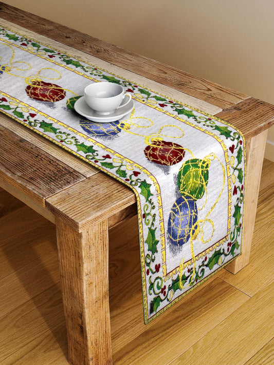 Arrabi Multi Graphic Blended Cotton 4 SEATER Table Runner (130 x 33 cm)