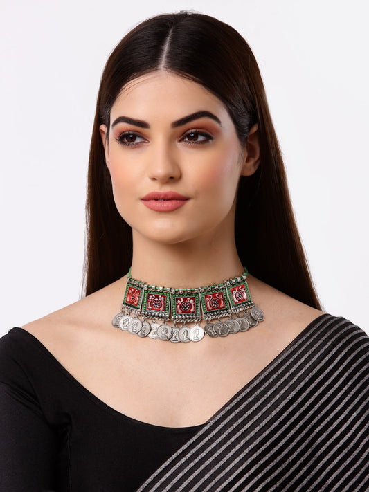 Arrabi Multi Oxidised Necklace (30 cm)